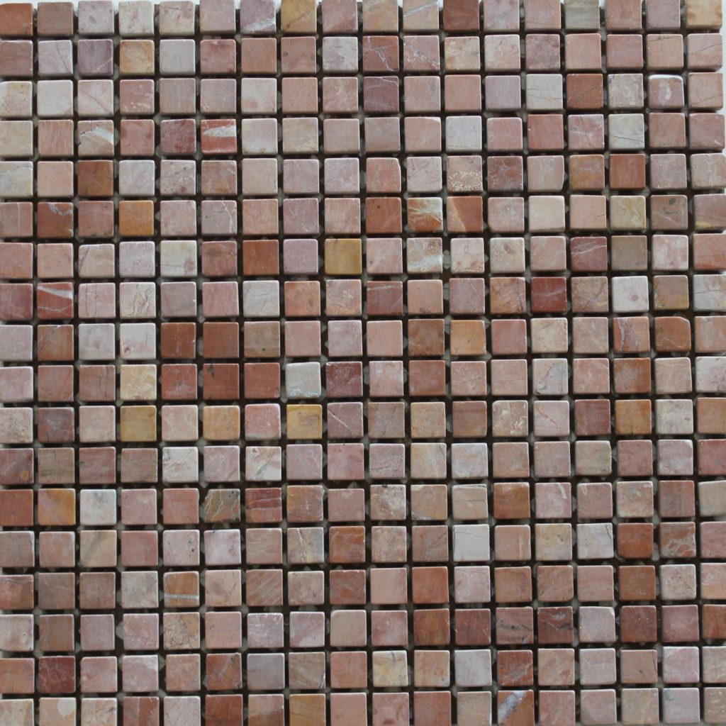 Publicatie Lief opschorten Mozaïek tegel Marmer Rood 1,5×1,5 - Tegel groothandel Loetino - importeur  van natuursteen tegelvloeren en keramische tegels
